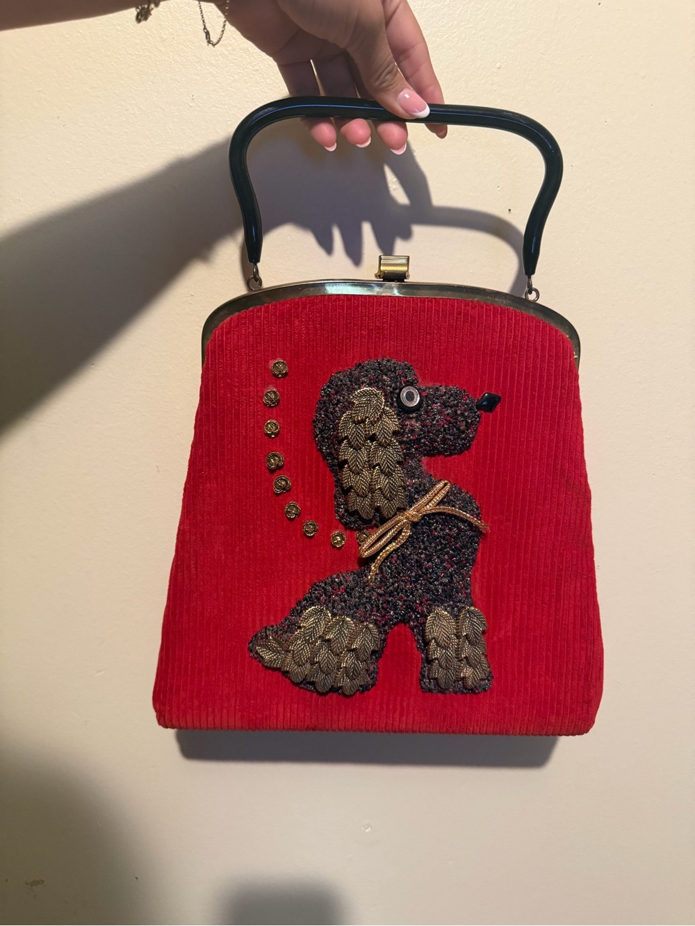 Vintage Soure Poodle Bag Cirka
1950's